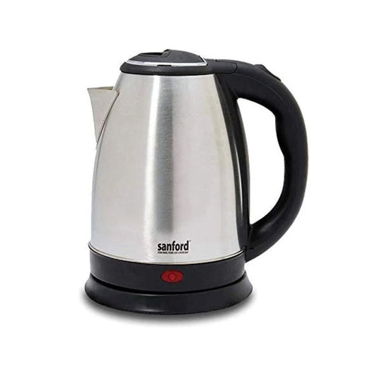 SanFord Electric Kettle 1.8 Liters 1500 Watt SF3343EK - Silver | B.6957260033436 (( EC)  -EA-EM-TX)