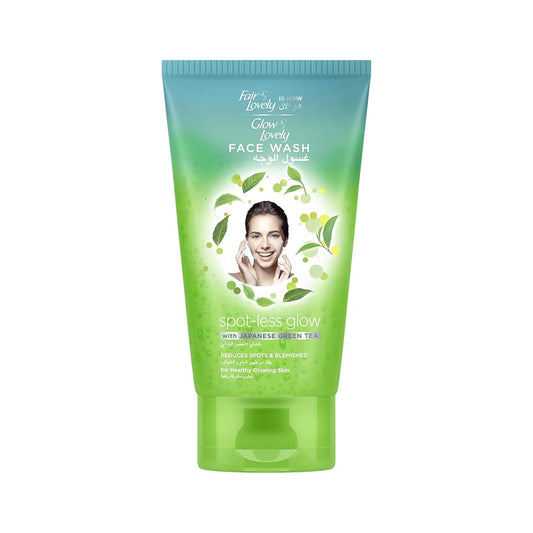 GLOW & LOVELY Formerly Fair & Lovely Face Wash With Japanese Green Tea Spotless Glow to reduce spots and blemishes 150ml | B.20041987 (NEA/NCR/NHI)
