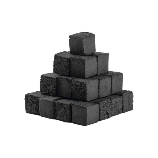 Alhamra Large Chacoal Cubes Natural Cocoshell 72 Cubes 1KG | B.99900045 (OSM/OOE/OOM)