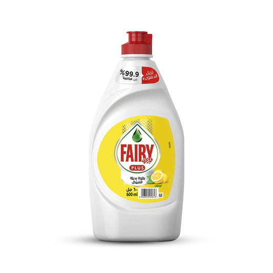 Fairy Max Plus Lemon Dishwashing Liquid with Bleach Alternative Power 600ml | B.8006540169643 (MM-IN-IH)