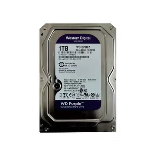 Western Gigital Hard Disk 1TB HDD WD10PURZ SATA 6Gb/s (LLV/LUV/LPT)