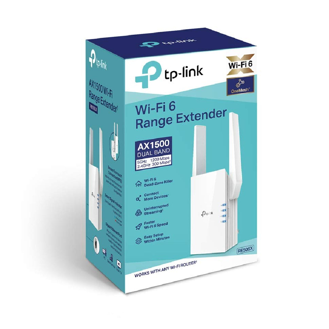 tp-link wi-fi 6 range extender ax1500 dual band (LTH/UVH/UDT)