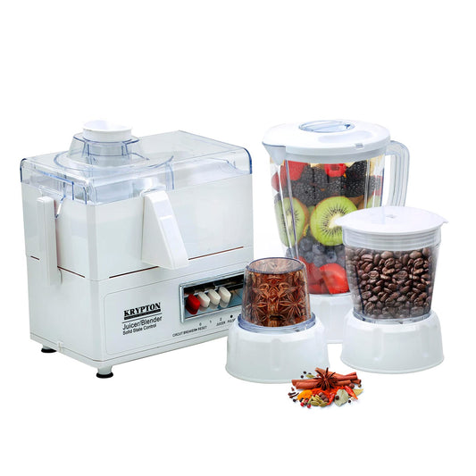 Krypton KNB6021 Multifunctional 4 in 1 Juicer and Blender | 1.6L Jar | Blender, Chopper & Grinder | 2 Speed Pulse Function | B.6294015604566 (ONE-ONM-OEN)