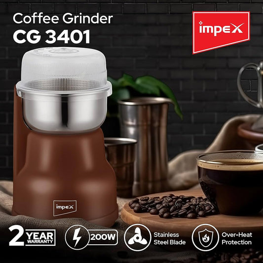 Impex Coffee Grinder CG 3401 | B.8906062169216 (ER-EI-CO-TX ( EA-TX ))