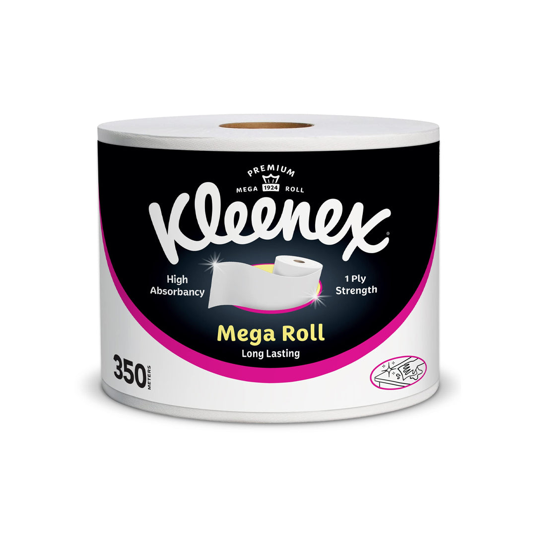 Kleenex Kitchen Paper Towel, Mega Roll Tissue, 1 Roll x 350 Meters | B.99831080 (OSM/OOE/OOR-TX)