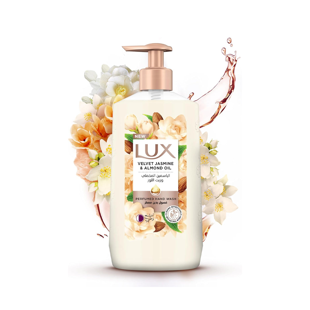 LUX Perfumed Liquid Hand Wash, Velvet Jasmine, with Almond Oil & Glycerin, for Fragrant, Soft and Clean Hands, 250ml | B.6281006483569 (MM-IS-IN)