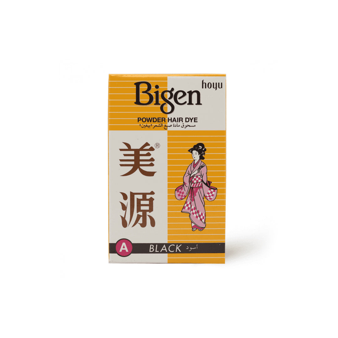 Bigen, Powder Hair Dye, Black Color - 1 Kit | B.20049958 (ME/MA/MM)