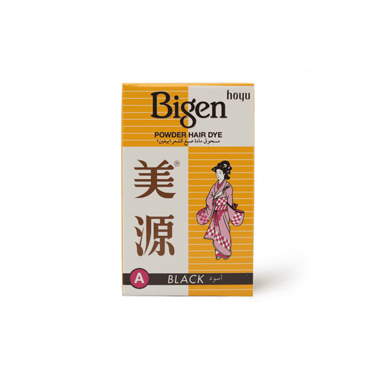 Bigen, Powder Hair Dye, Black Color - 1 Kit | B.20049958 (ME/MA/MM)