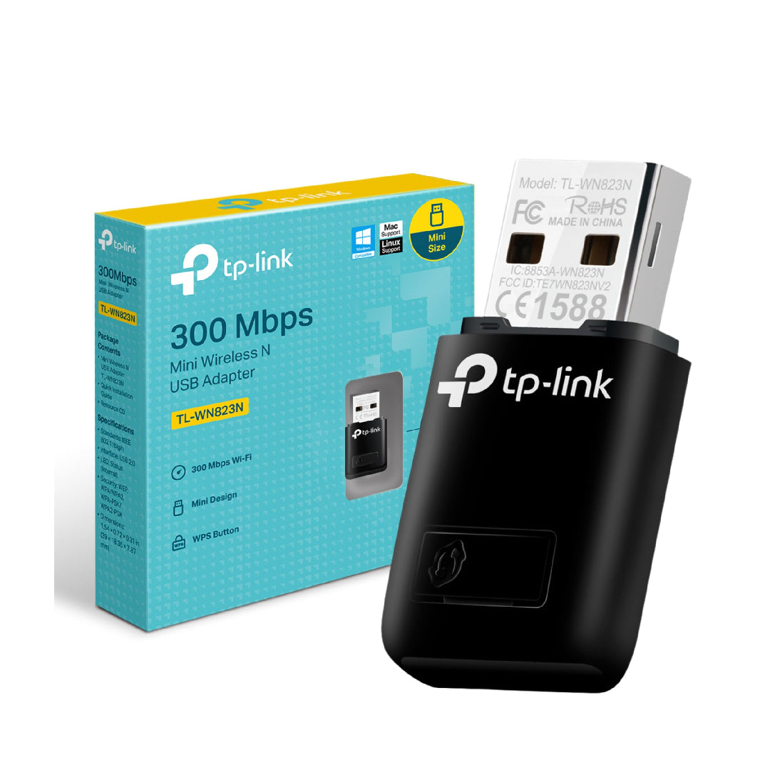 tp-link 300Mbps Mini Wireless N USB Adapter TL-WN823N (XB/XD/AI)