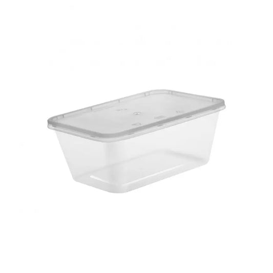 Plastic container with lid 1L 50PCS | B.99900342 (ME-MH-MR-TX CTN)
