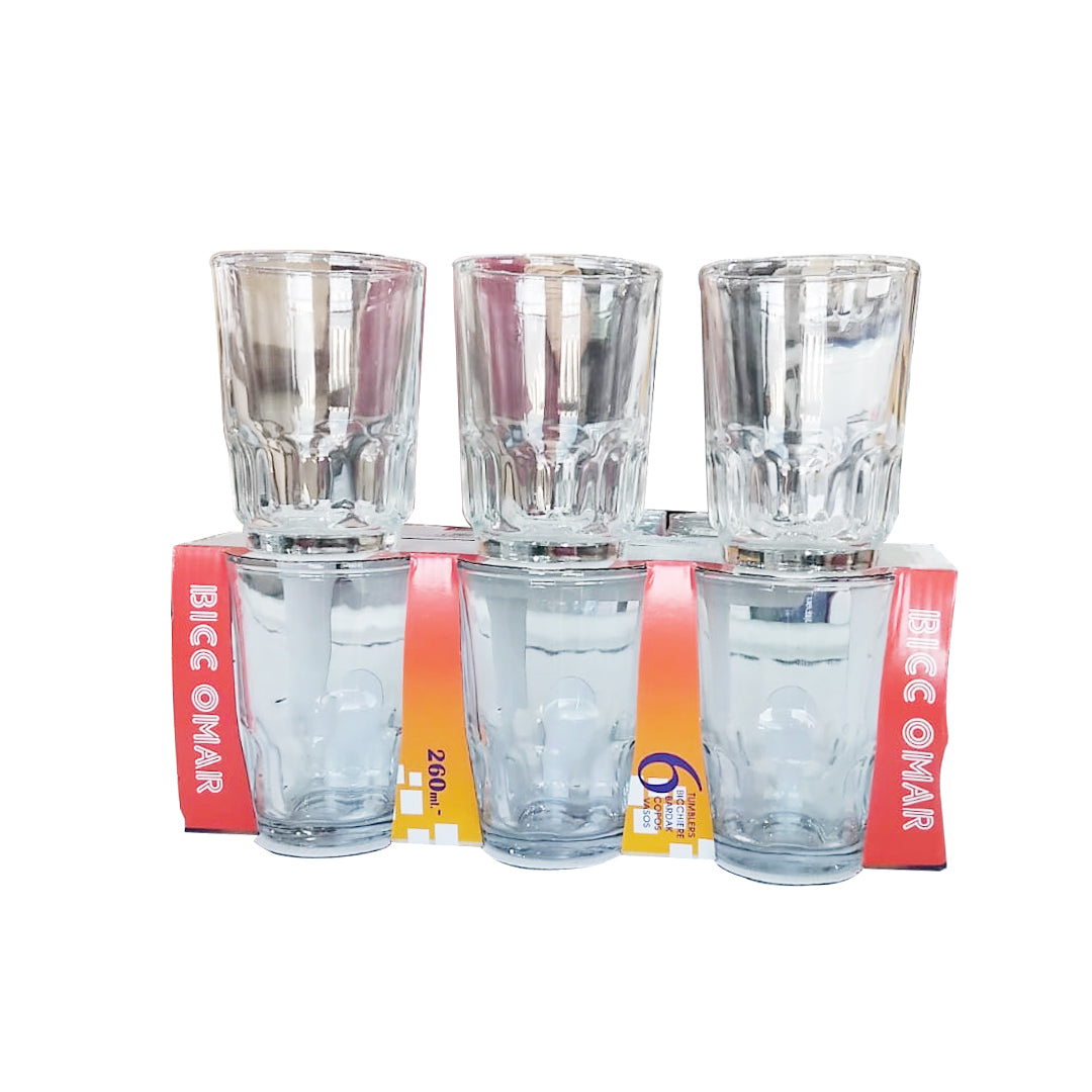 Drinking glass set 260ml 6PCS | B.1701805000002 (AC/AR/AI-TX)