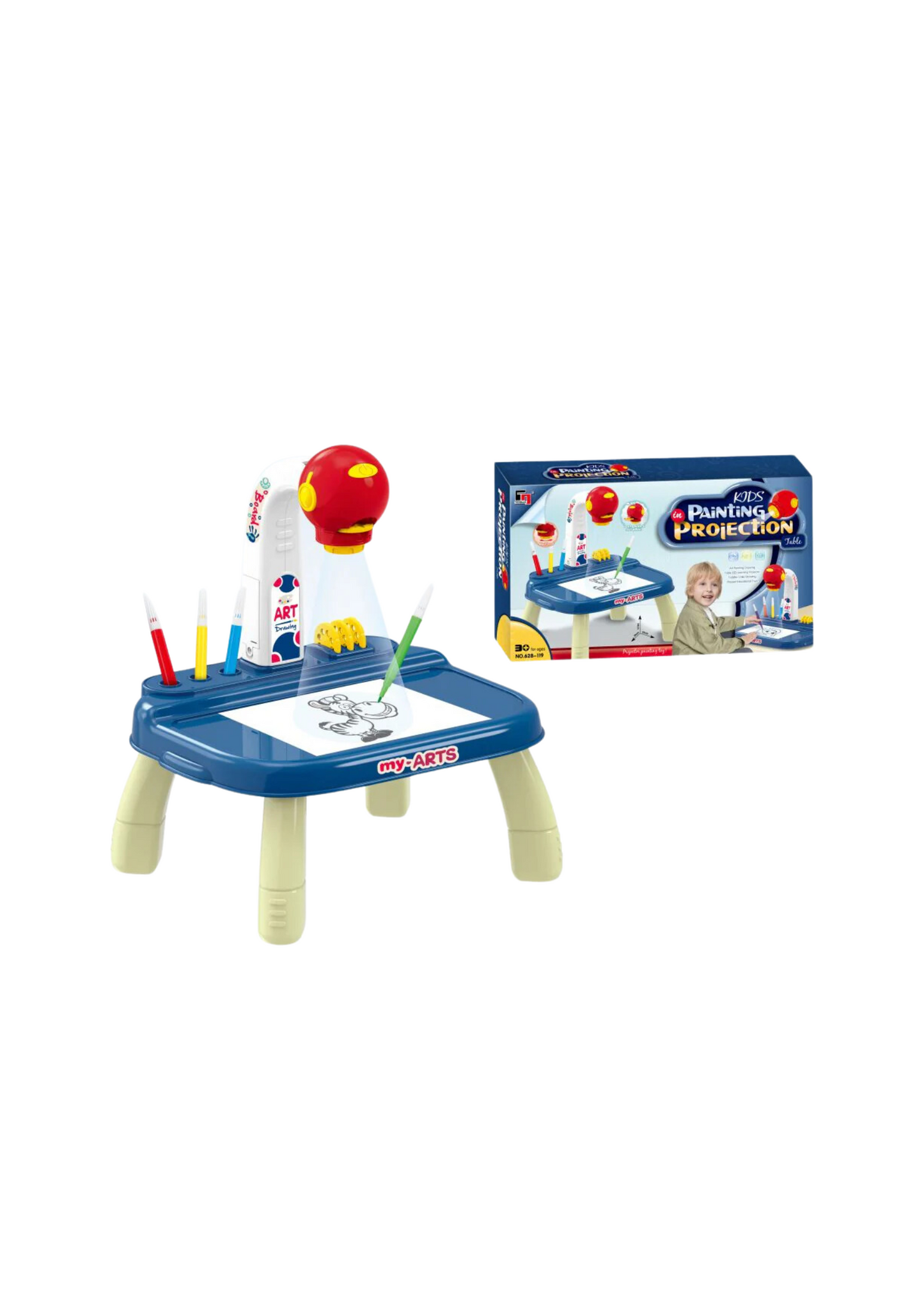 KIDS PAINTING PROJECTION TABLE 628-119 2417 ESS-EOS-ENS-TX 4005-1