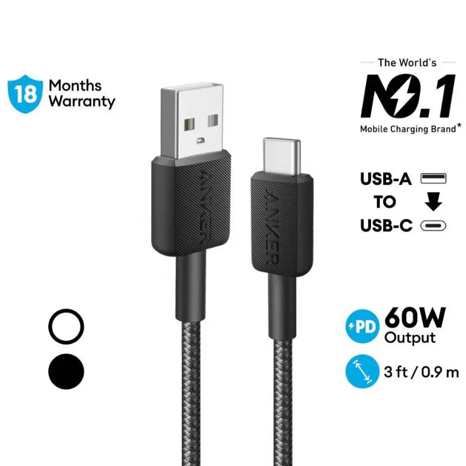 ANKER CABLE USB A TO C 322 A81H5